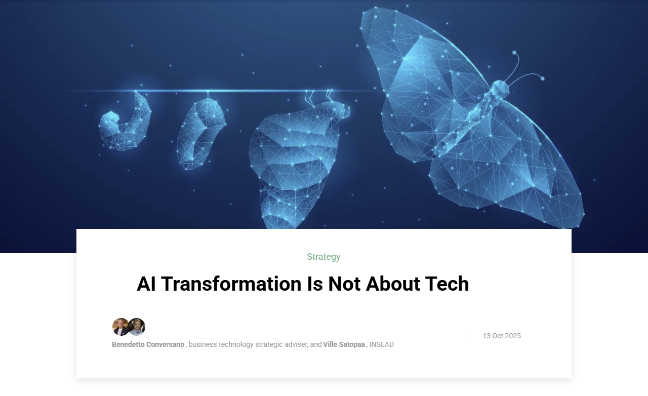 AI Transformation: Not About Tech